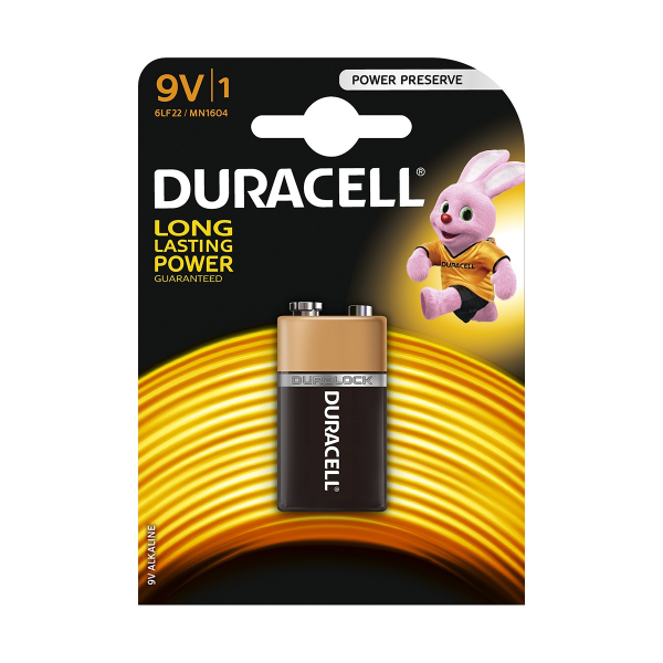 Duracell Procell Alcalina 10 Batterie Pile 9V 6LR61